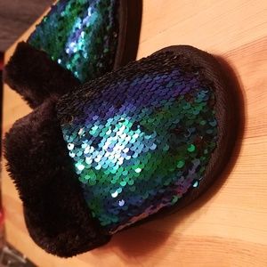 Style Mates Mermaid Sequin Slipper Slides